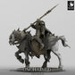 Produktfoto Tabletop 28mm Lord of the Print (LotP) 0: Tabletop Miniatur: Berittener Dunkler Paladin, Todesritter Lanzenreiter auf gepanzertem Streitross, Dread Knight schwere Kavallerie (24_05_Q)