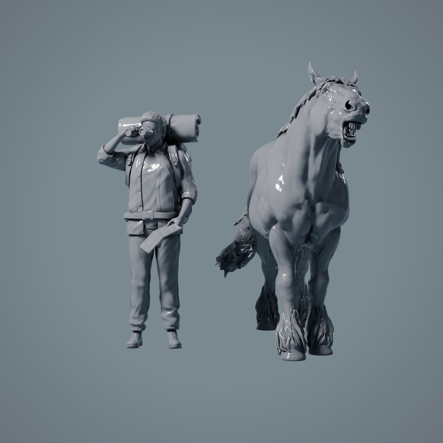 Φάρμα Ζώο Μινιατούρα: καλπάζων άλογο - Suffolk Punch (a011)