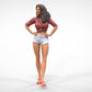 Produktfoto Diorama und Modellbau Miniatur Figur: Sexy Frau