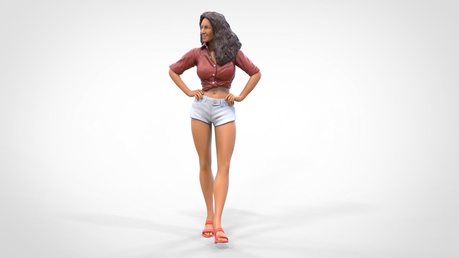 Produktfoto Diorama und Modellbau Miniatur Figur: Sexy Frau