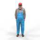 Produktfoto Diorama und Modellbau Miniatur Figur: Alter Mann mit Kappe