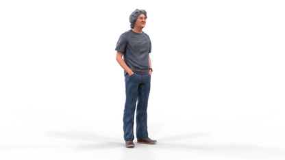 Produktfoto Diorama und Modellbau Miniatur Figur: Gewöhnlicher Mann 3
