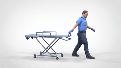 Produktfoto Diorama und Modellbau Miniatur Figur: Sanitäter mit Trage