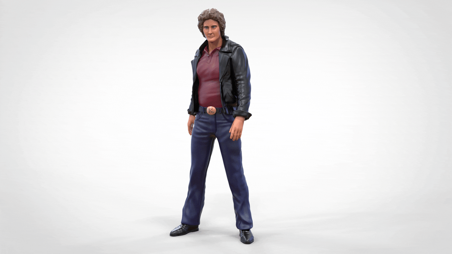 Produktfoto Diorama und Modellbau Miniatur Figur: Mann in Lederjacke