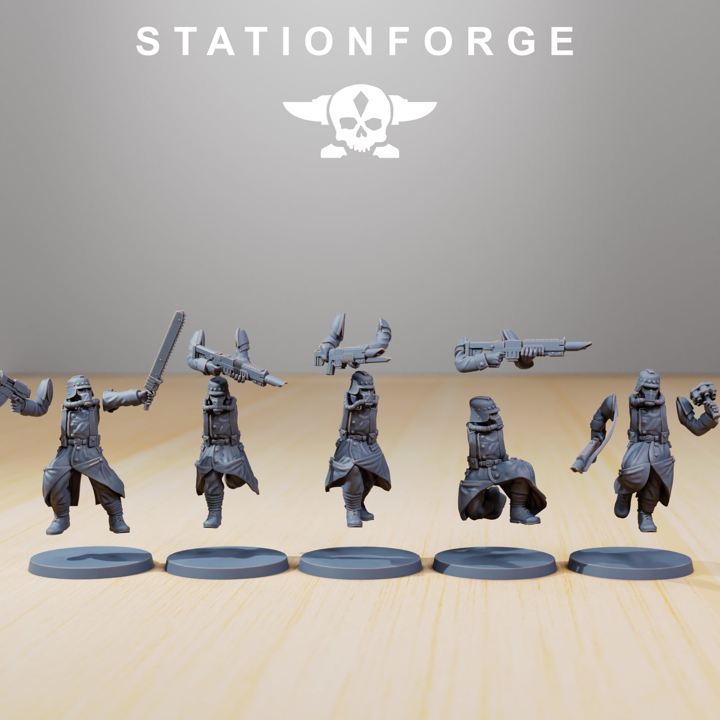 Produktfoto 28mm Tabletop Minis Stationforge: Trench Runners