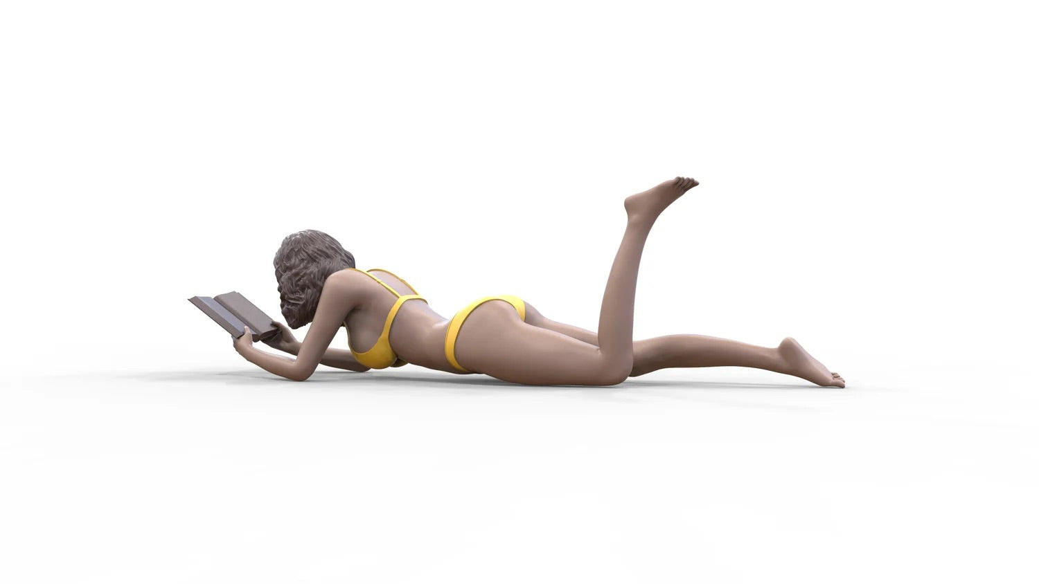Produktfoto Diorama und Modellbau Miniatur Figur: Frau am Strand 1