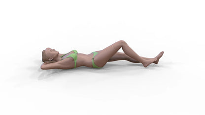 Foto del prodotto Diorama e modellismo Miniatura figura: Donna sulla spiaggia 3