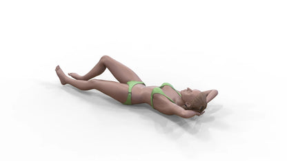 Foto del prodotto Diorama e modellismo Miniatura figura: Donna sulla spiaggia 3