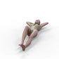 Produktfoto Diorama und Modellbau Miniatur Figur: Frau am Strand 3